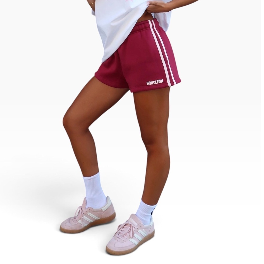 White Fox Boutique 11th Street Out & About Lounge Shorts Raspberry Jelly XL NEW